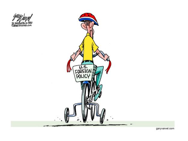 Obama cartoon foreign policy