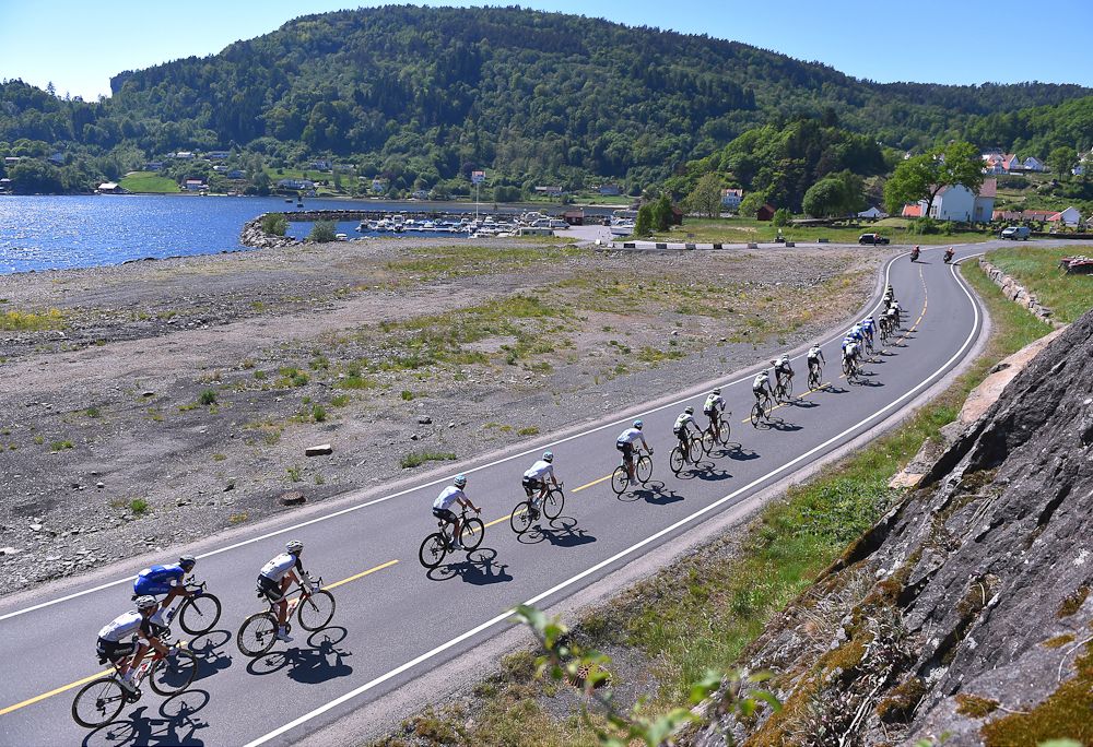 Scenery along the route of the final stage at Tour des Fjords