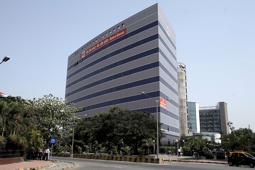 The Bank of Baroda building in Mumbai, India