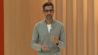 Google CEO onstage at Google IO 2023