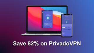 82% off PrivadoVPN deal image