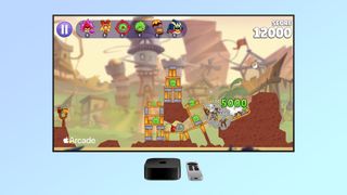 Angry Birds is played on an Apple TV 4K (2022)
