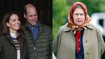 Prince William and Kate Middleton, Duchess of Cambride as well as Queen Elizabeth II in Windsor