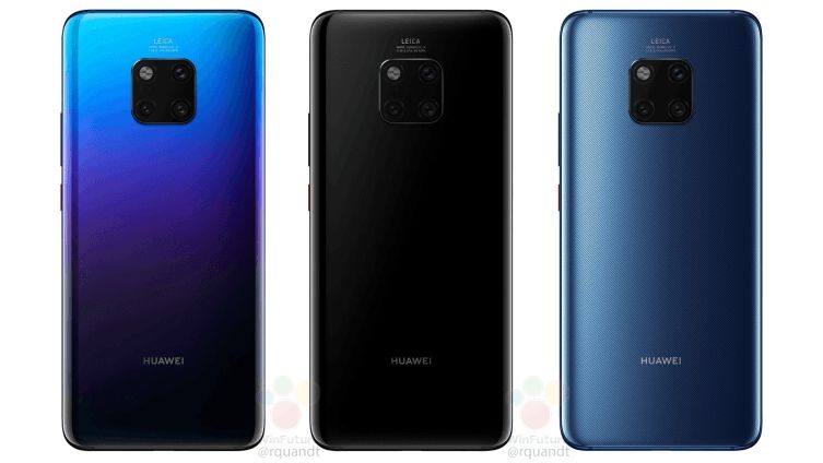 The Huawei Mate 20 Pro in twilight, black and blue. Credit: WinFuture / Roland Quandt