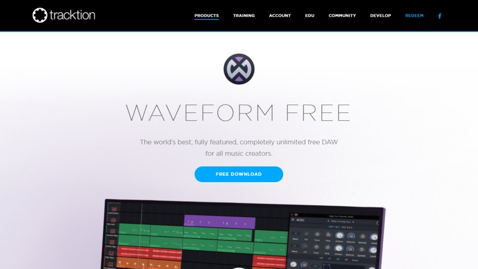 Website screenshot for Waveform Free