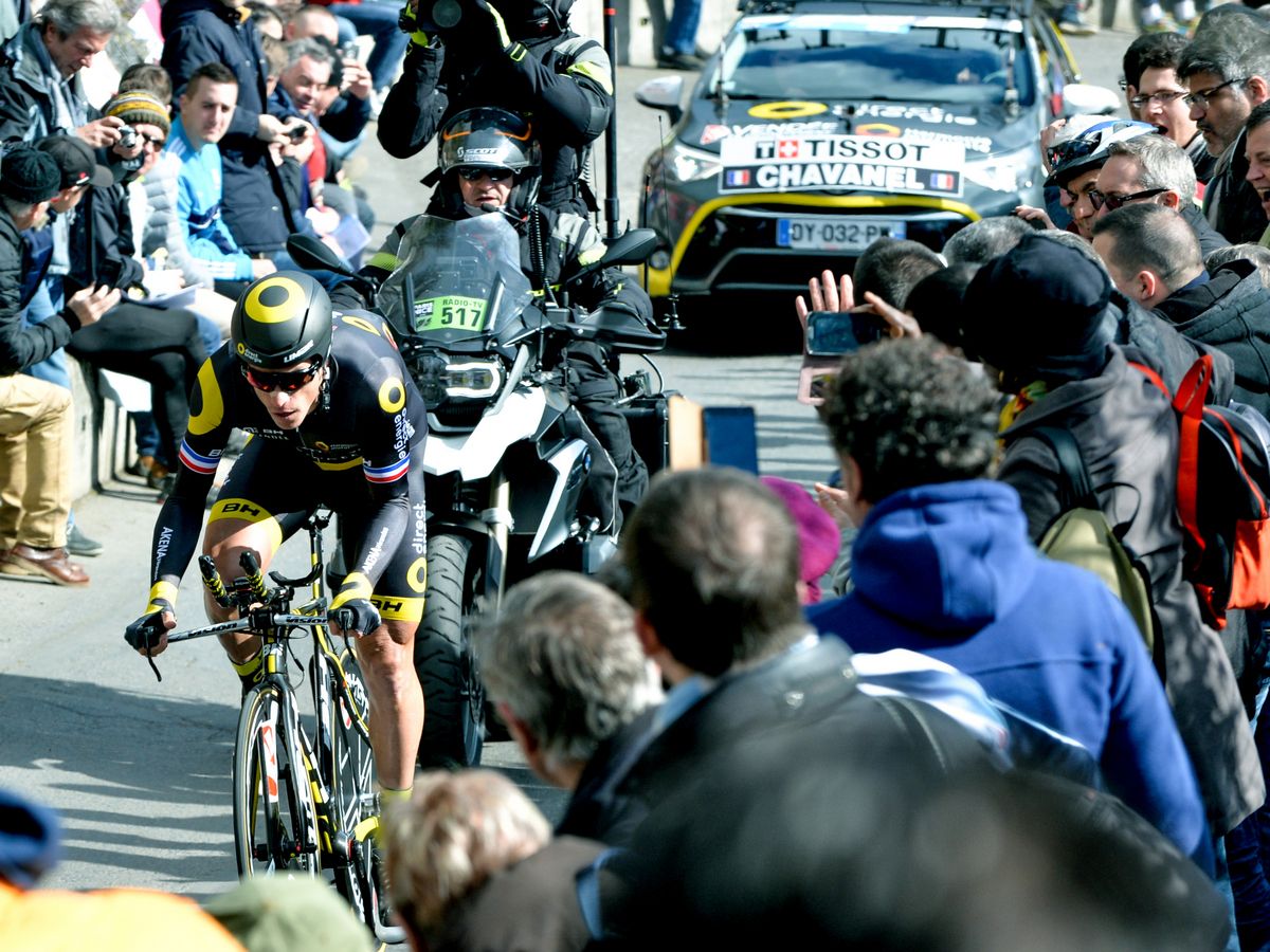 Sylvain Chavanel (Direct Energie) riding to ninth