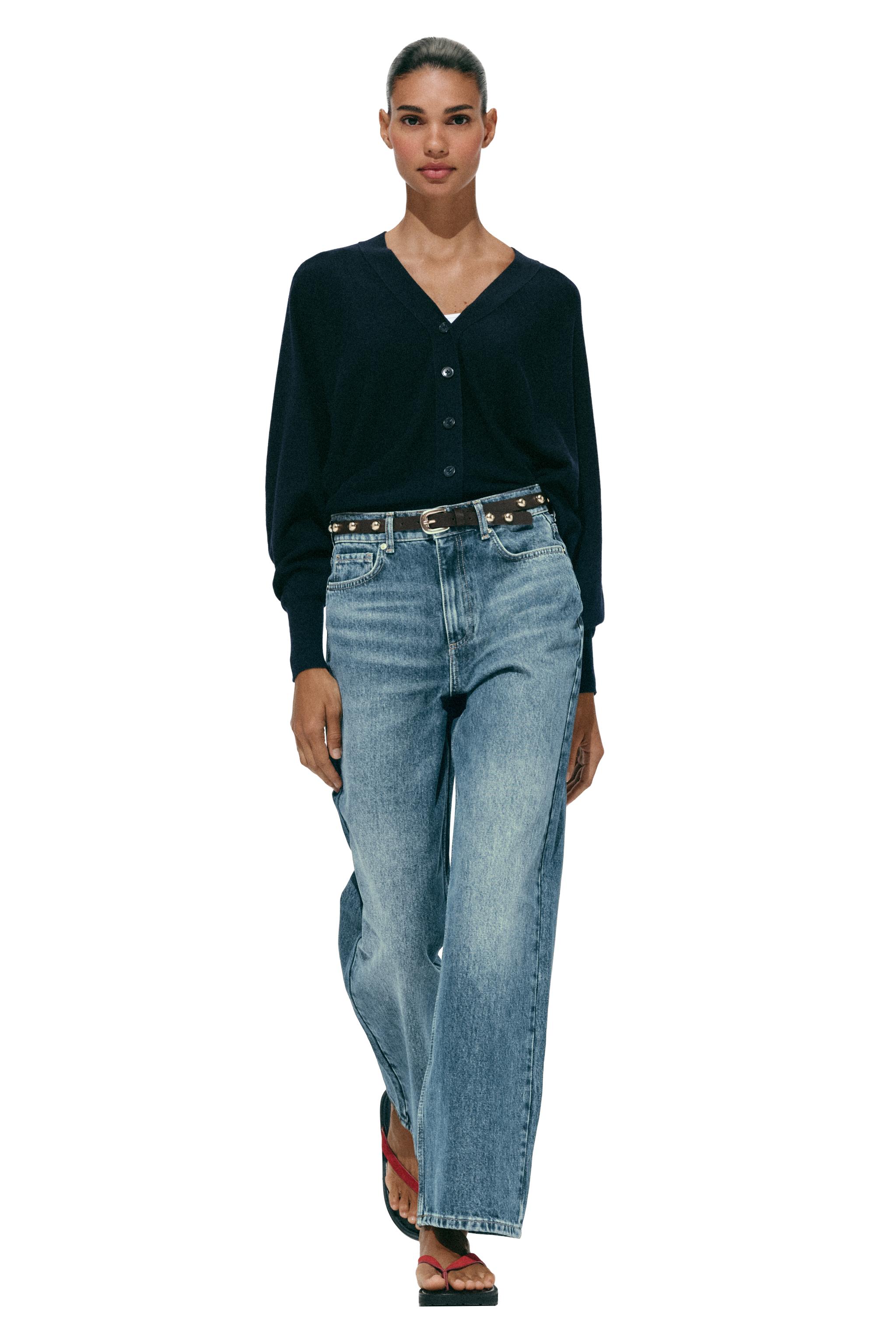 Z1975 Straight Tapered High-Waist Jeans With Belt