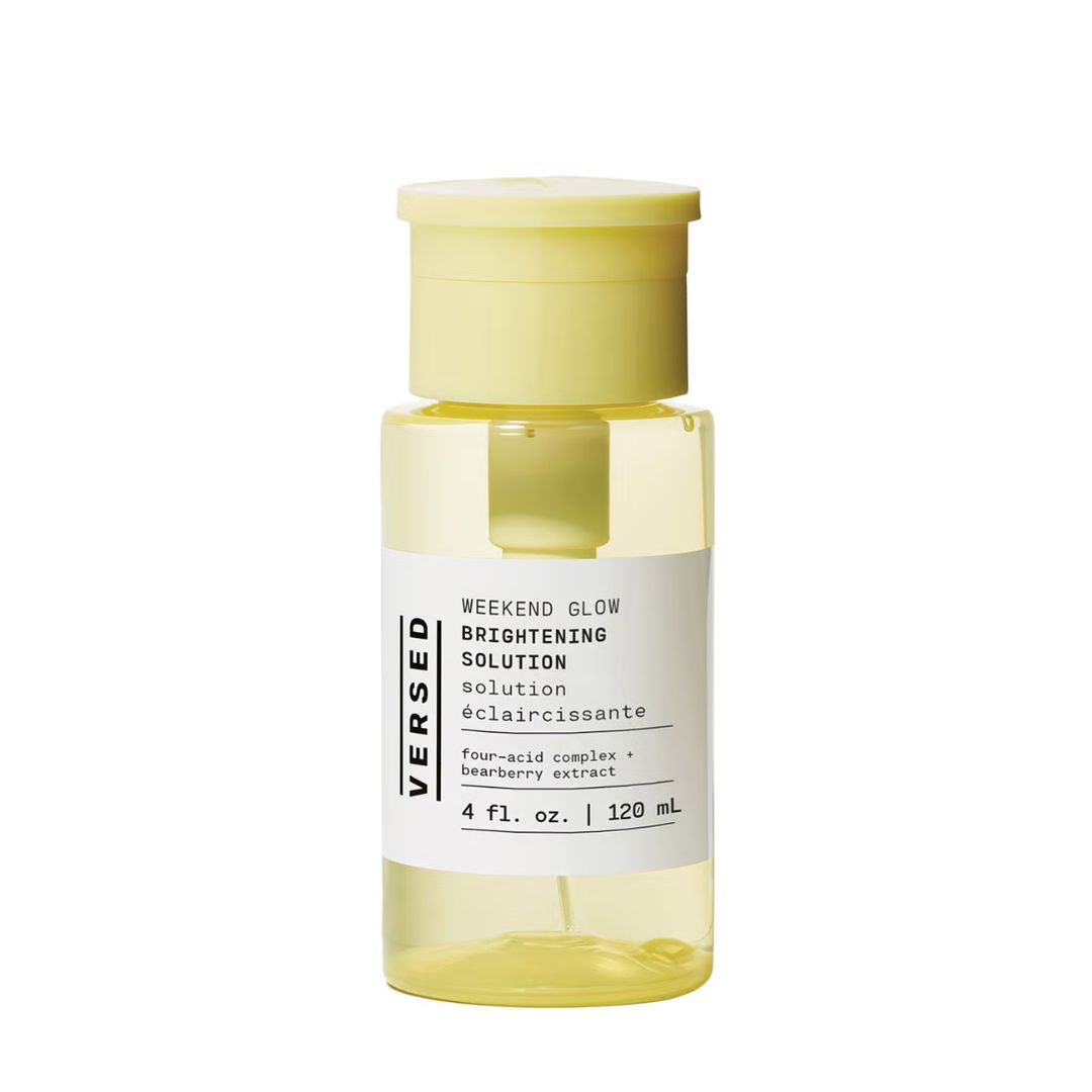 a packshot bottle of versed brightening solution