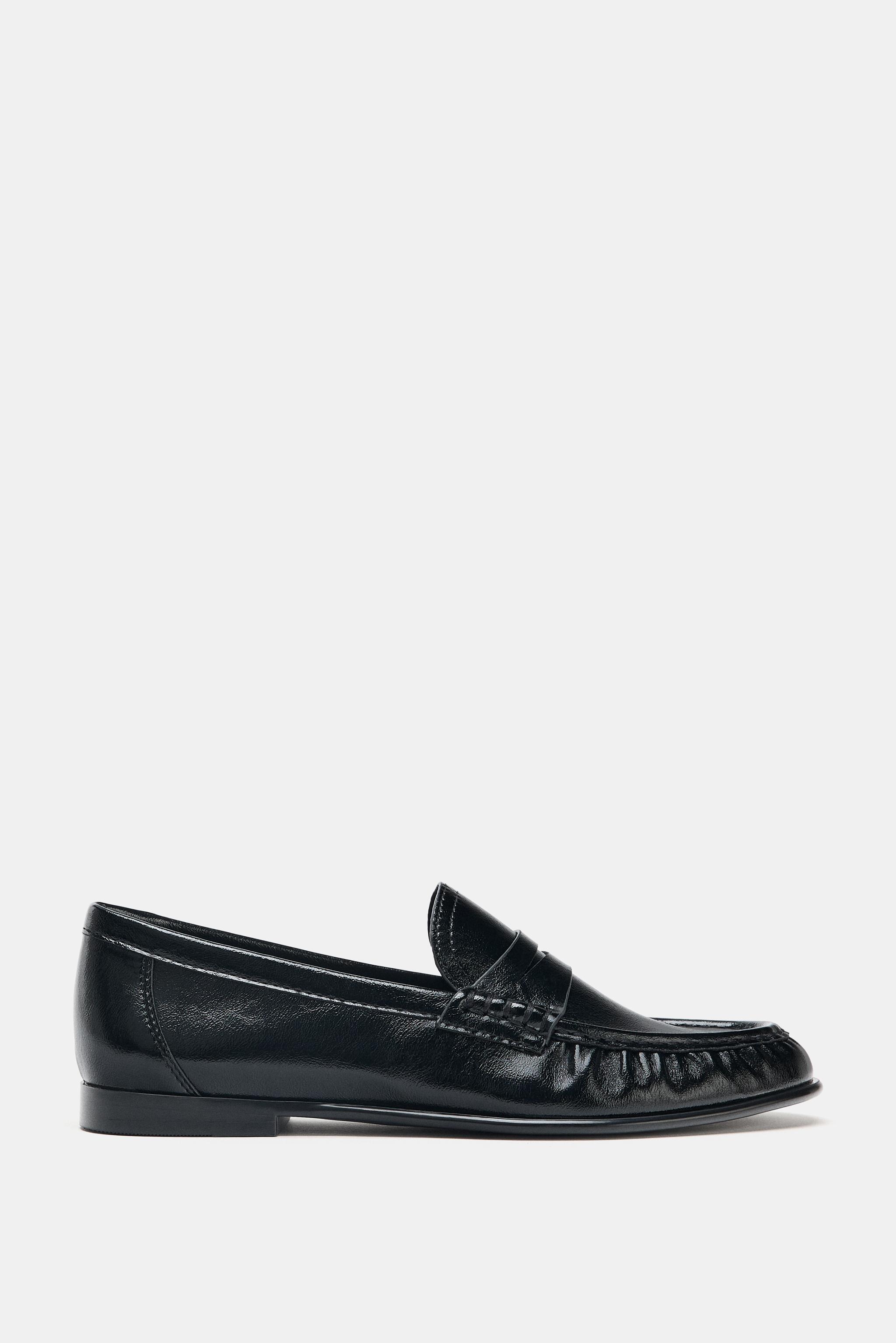 zara, Soft Ruched Loafers