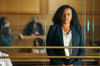 Casualty's Donna Jackson in the dock.