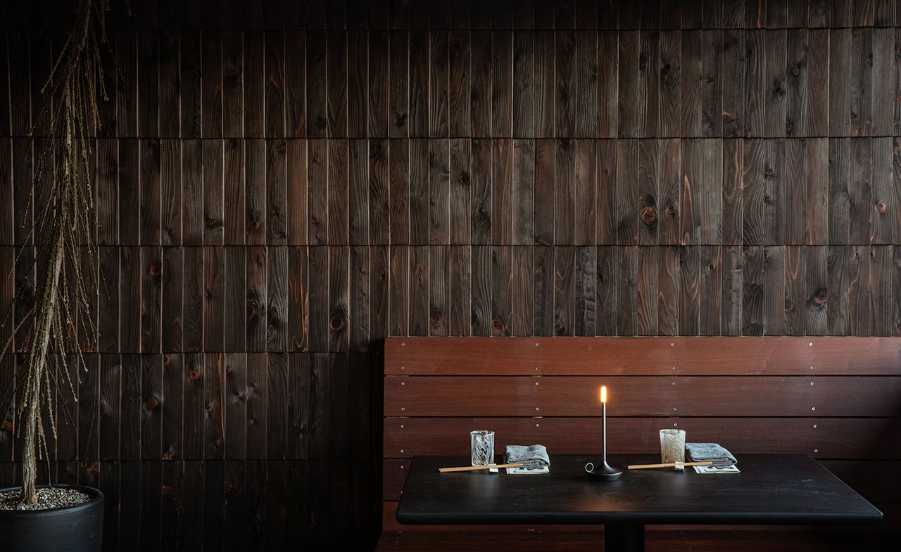 Tables at Tomo Seattle with interiors designed by Graypants