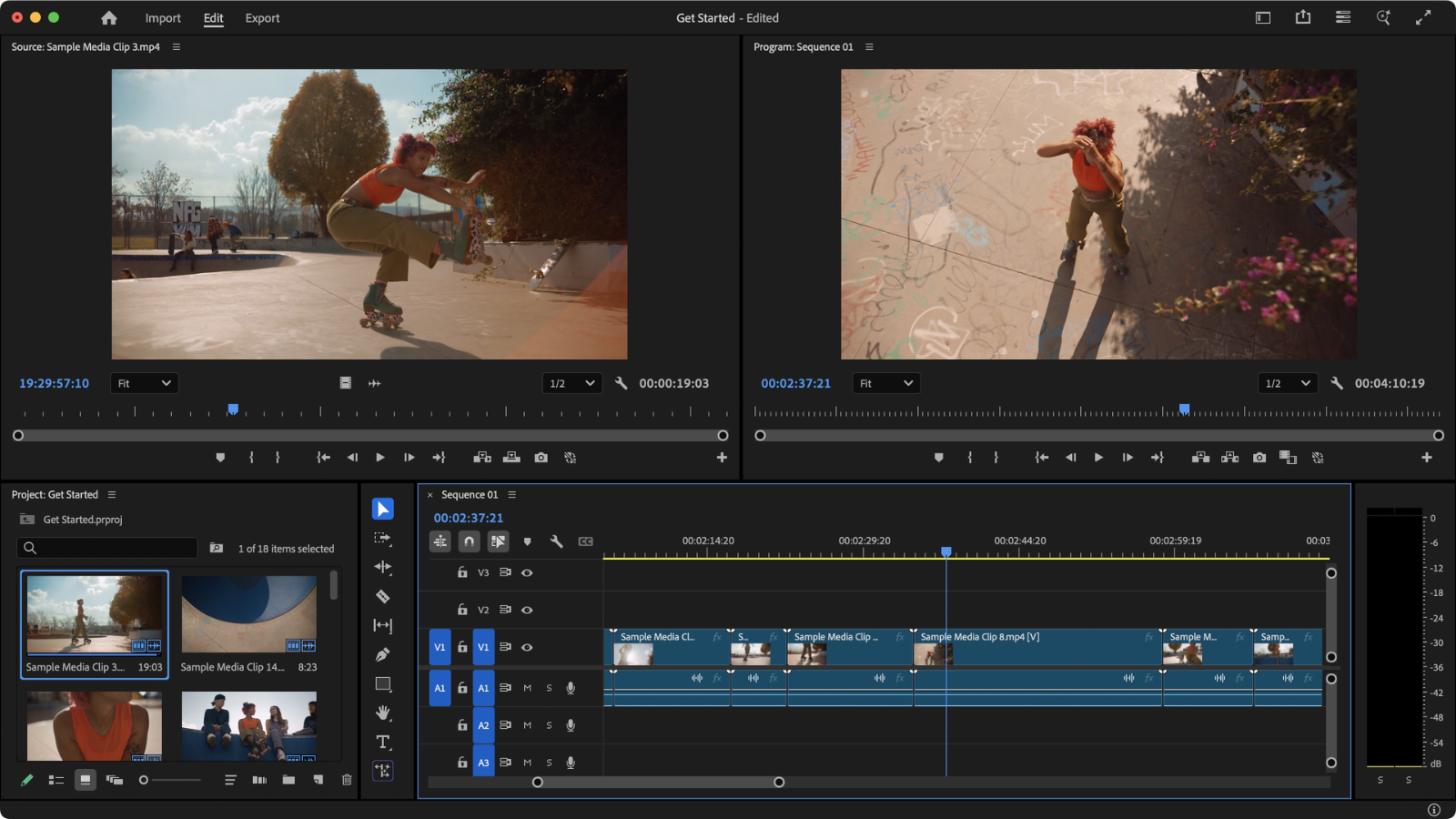 Adobe Premiere Pro during our review