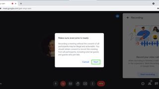 How to record a Google Meet call