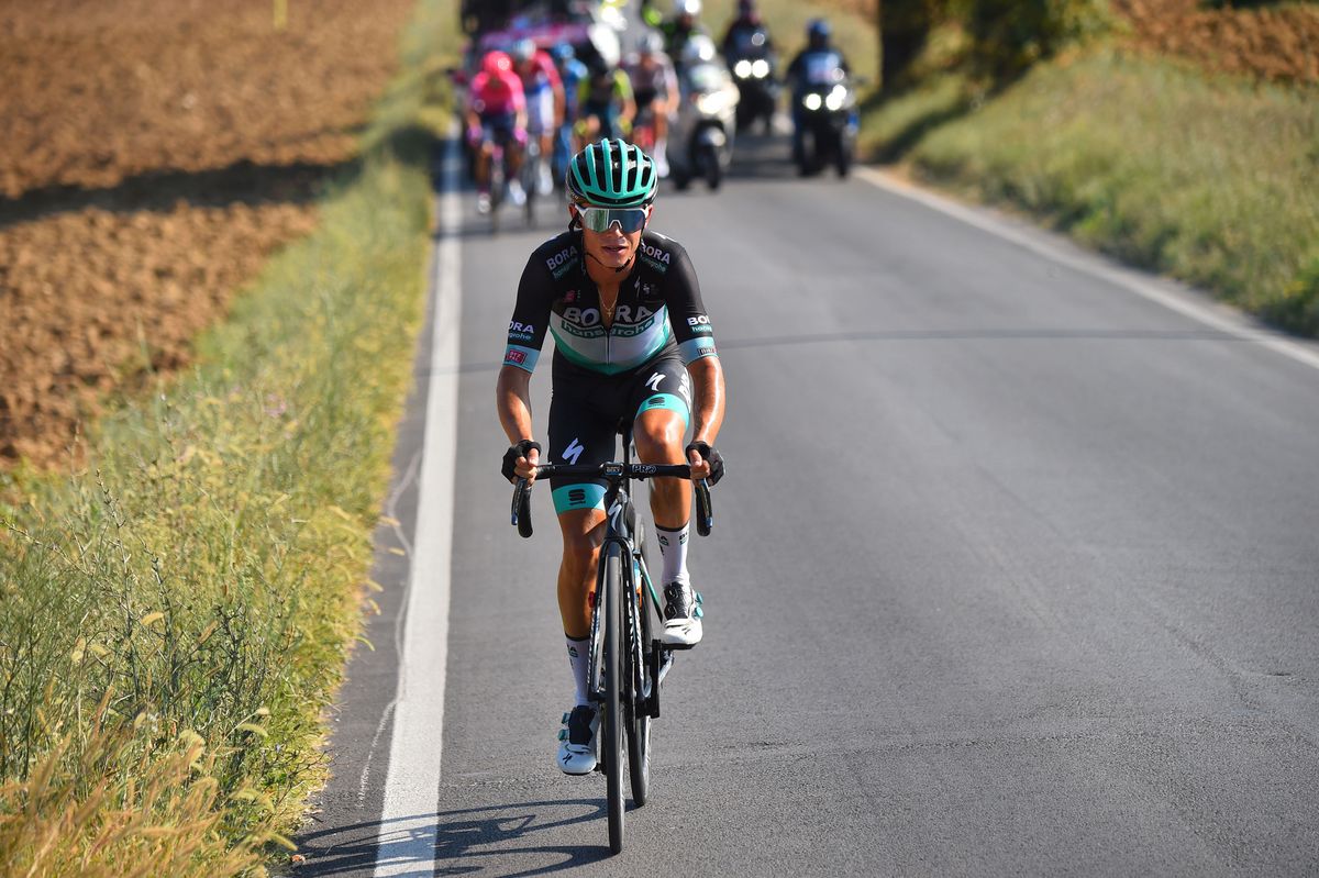 Tirreno Adriatico 2020 55th 7th stage Pieve Torina Loreto 181 km 13092020 Matteo Fabbro ITA Bora Hansgrohe photo Dario BelingheriBettiniPhoto2020