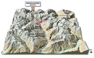 Grossglockner 3-D map