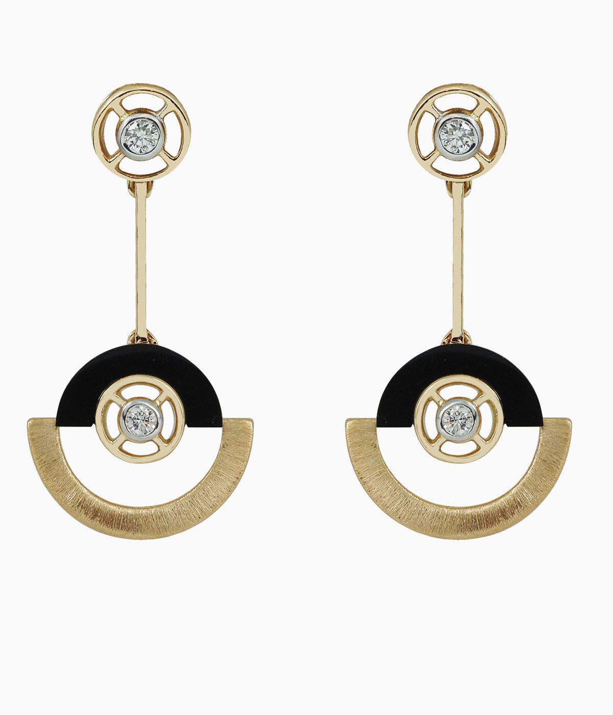 art deco-influenced earrings