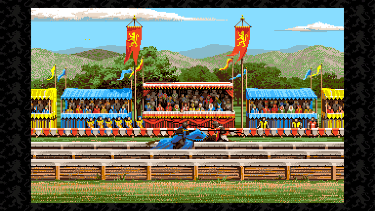 Jousting in the original graphics.