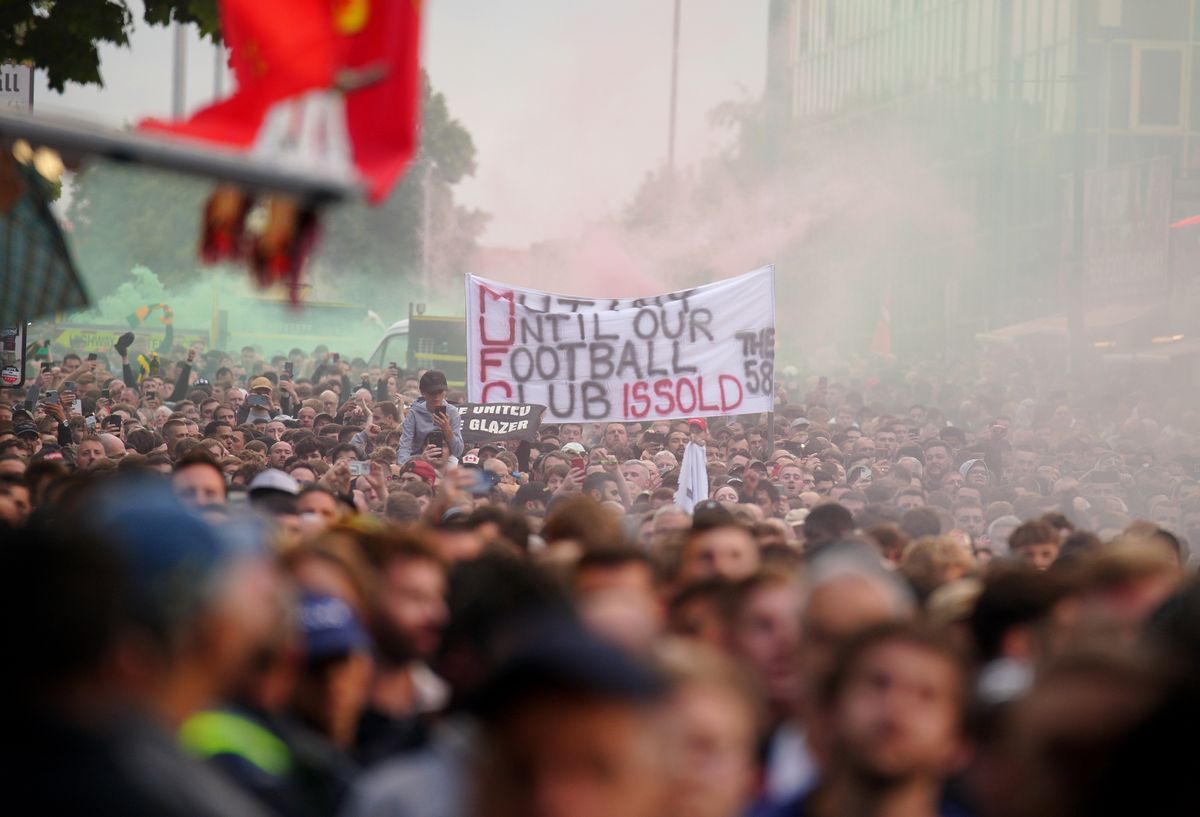 Manchester United fan protest – Old Trafford