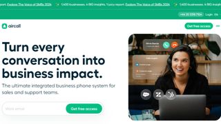 Website screenshot for Aircall