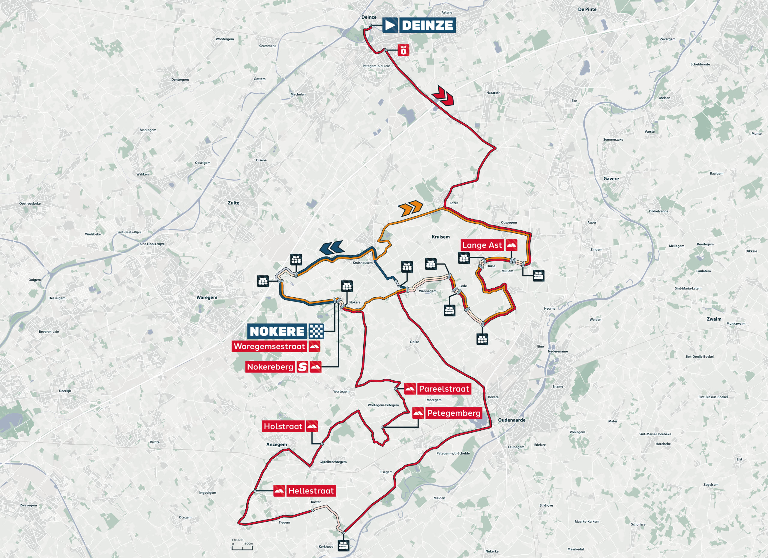 Route information for 2026 Nokere Koerse Women