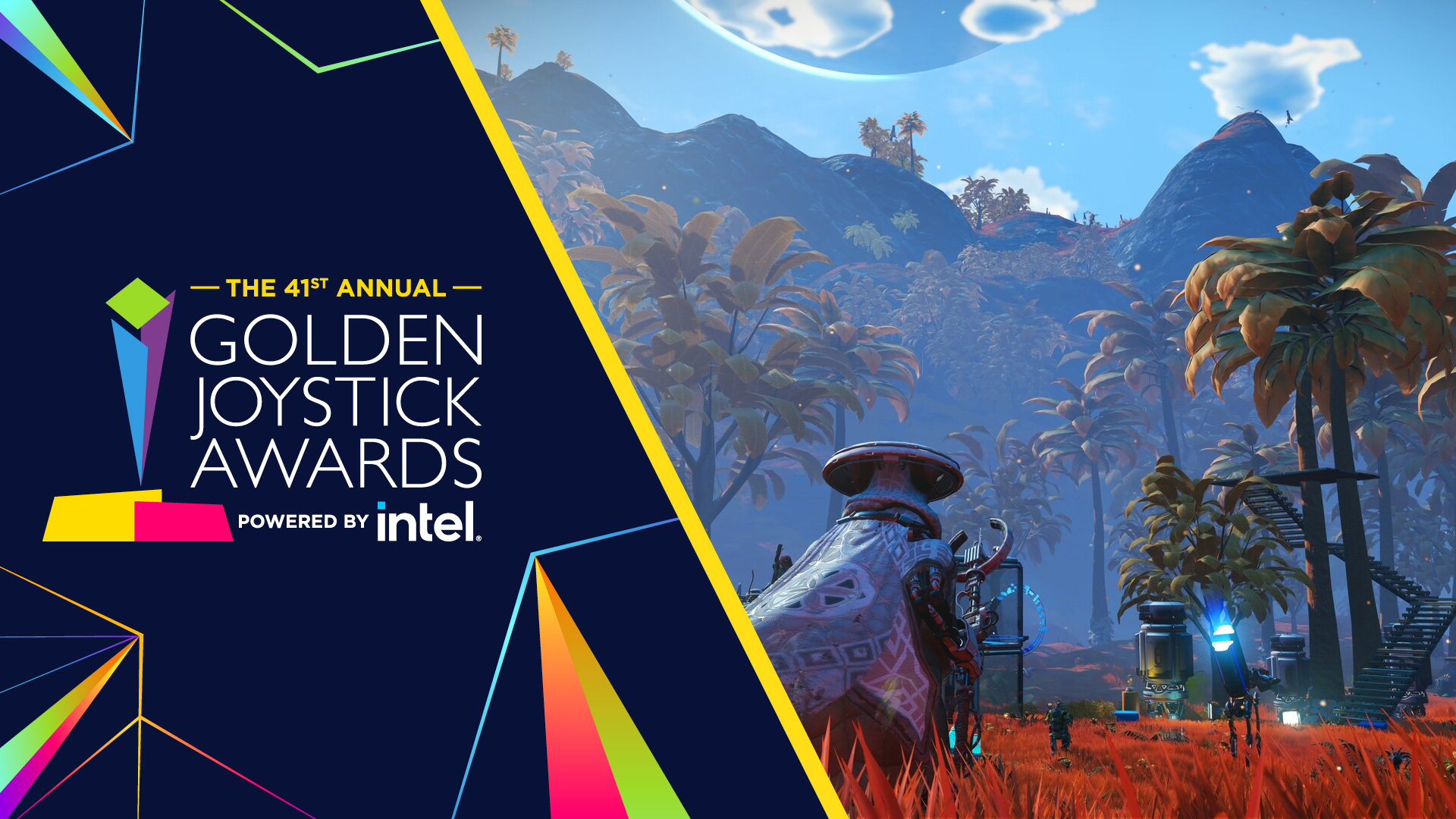 No Man's Sky winning at the Golden Joystick Awards 2023