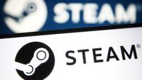  illustration a Steam logo of a video game digital distribution service is seen on a smartphone and a pc screen.