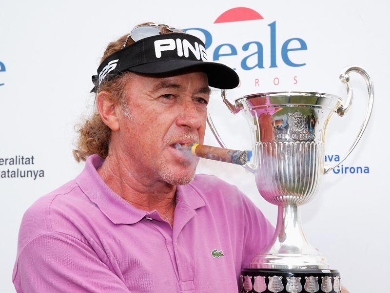 Miguel Angel Jimenez defends the Open de España