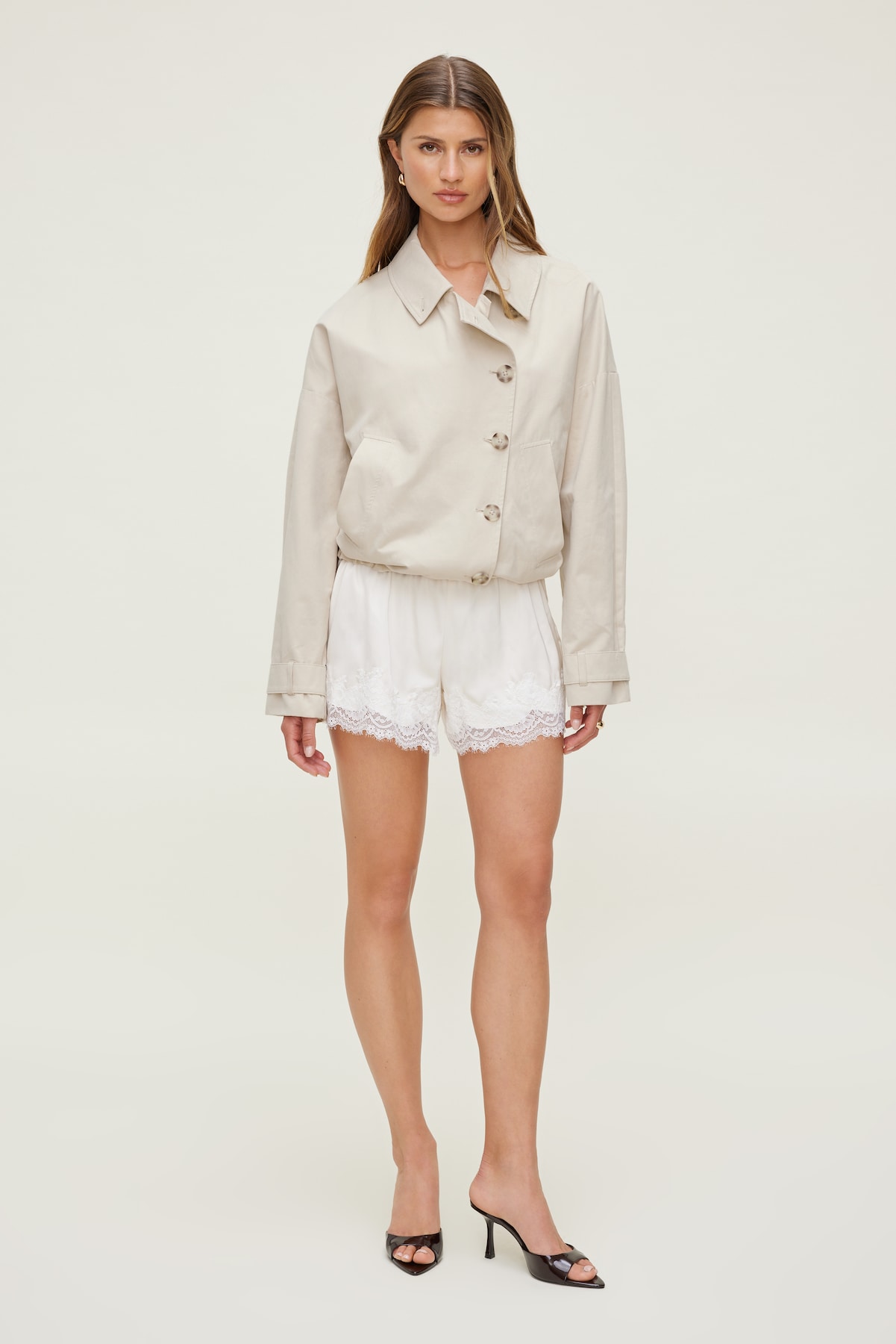 Lace Satin Shorts