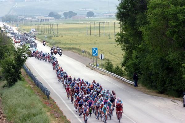 Astana patrol the head of the peloton