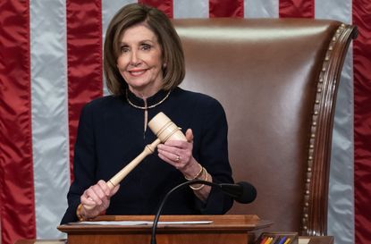 Nancy Pelosi presides over impeachment vote