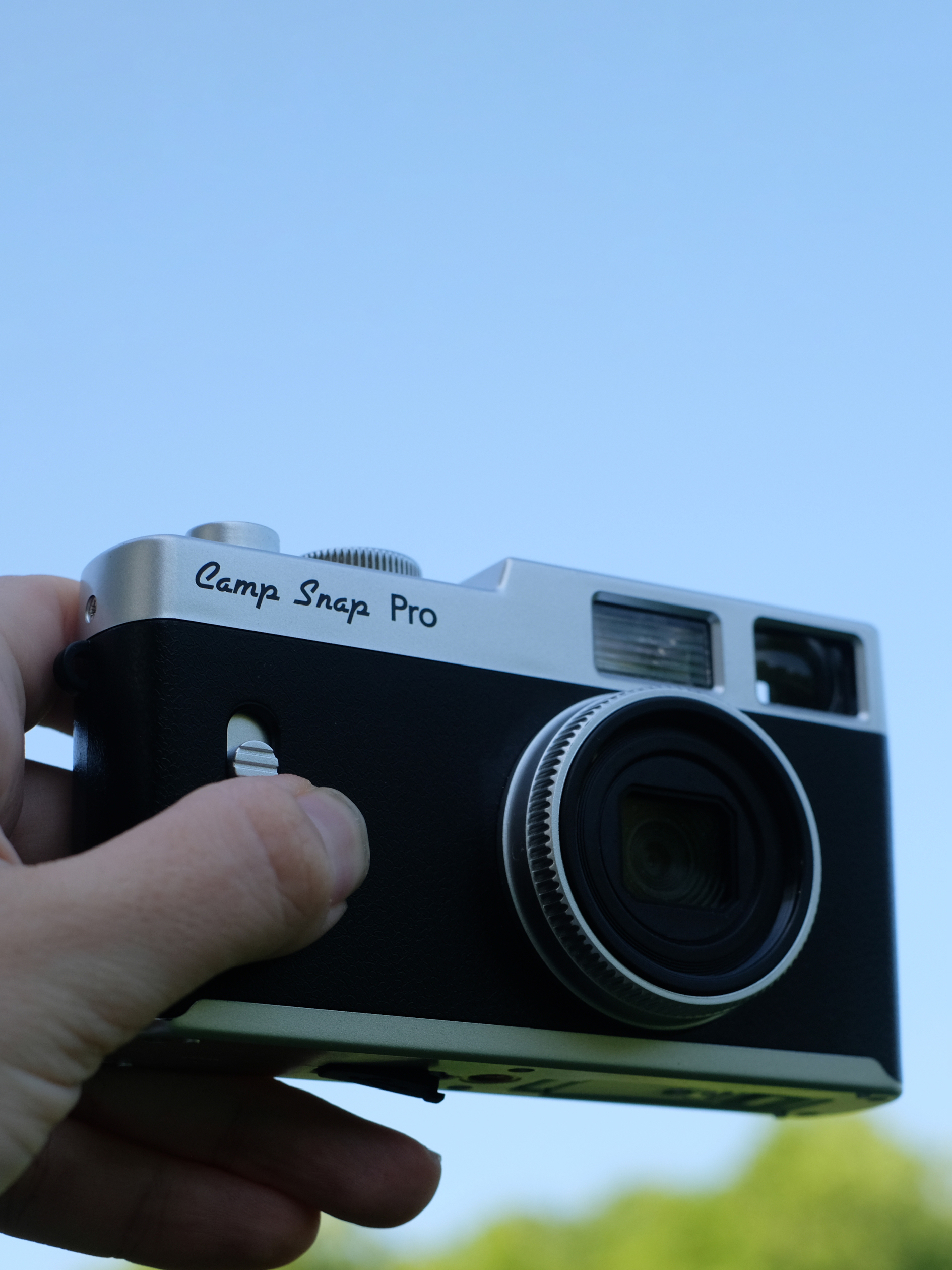 CS-PRO camera, held up against the sky