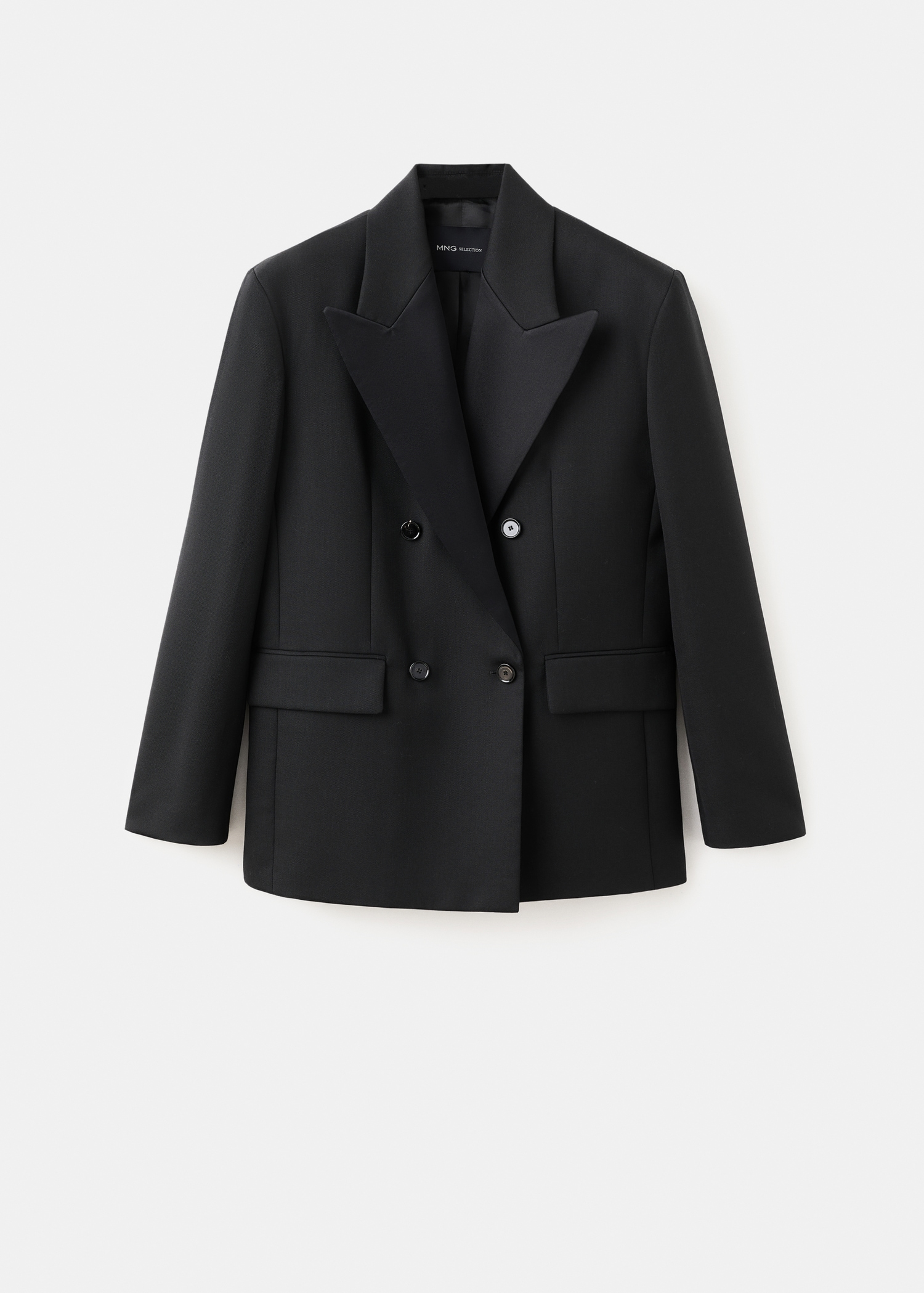 Wool-Blend Suit Jacket With Lapels - Women | Mango Usa