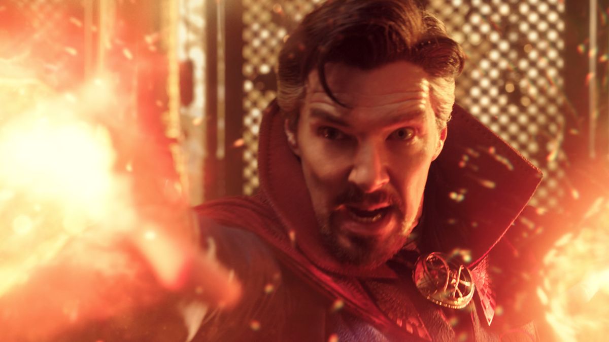 Benedict Cumberbatch as Doctor Strange in Doctor Strange in the Multiverse of Madness