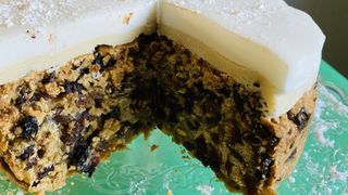 Christmas cake made in an air fryer