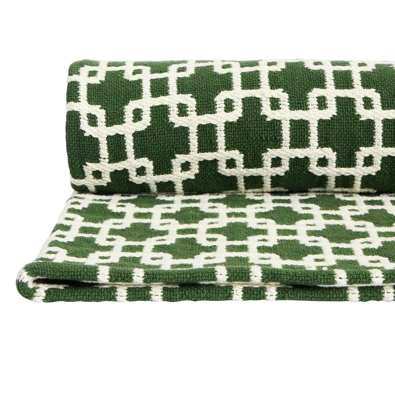 Habitat Chain Geo Throw - Green - 150x125cm