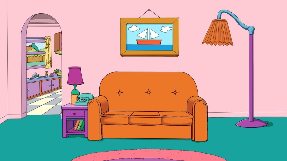 This surprising fact about The Simpsons' living room will make your day ...