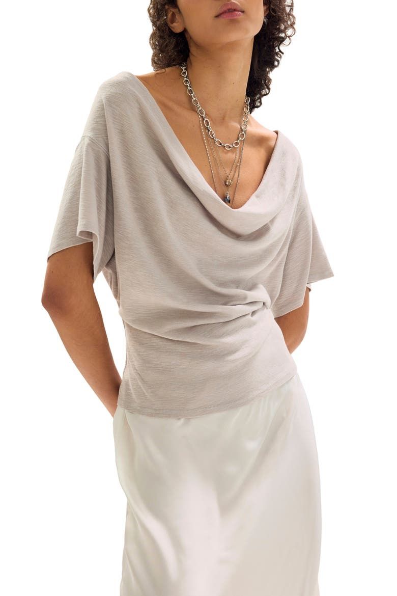 Waterfall Cowl Neck Top