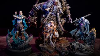 Four fully-painted models from Malediction