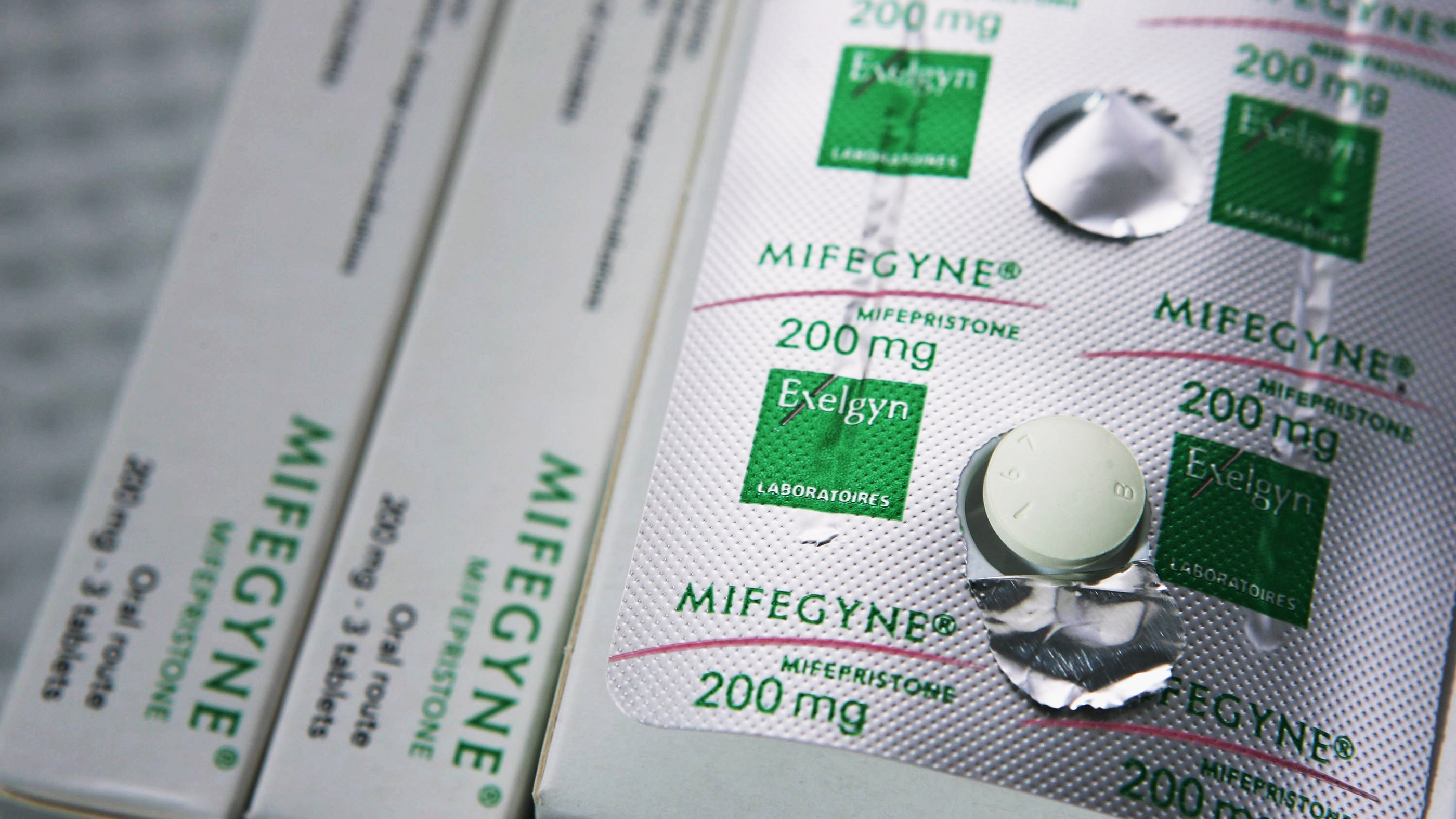 The abortion drug Mifepristone, also known as RU486, is pictured in an abortion clinic in Auckland, New Zealand.