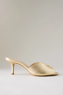 Maeve Peep Toe Kitten Heels