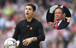 Arsenal manager Mikel Arteta during the Premier League match between Arsenal FC and Tottenham Hotspur at Emirates Stadium on October 01, 2022 in London, England.