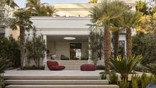 Viewed from the garden, Queen presents itself as a quietly confident composition where architecture, landscape and design exist in perfect balance.