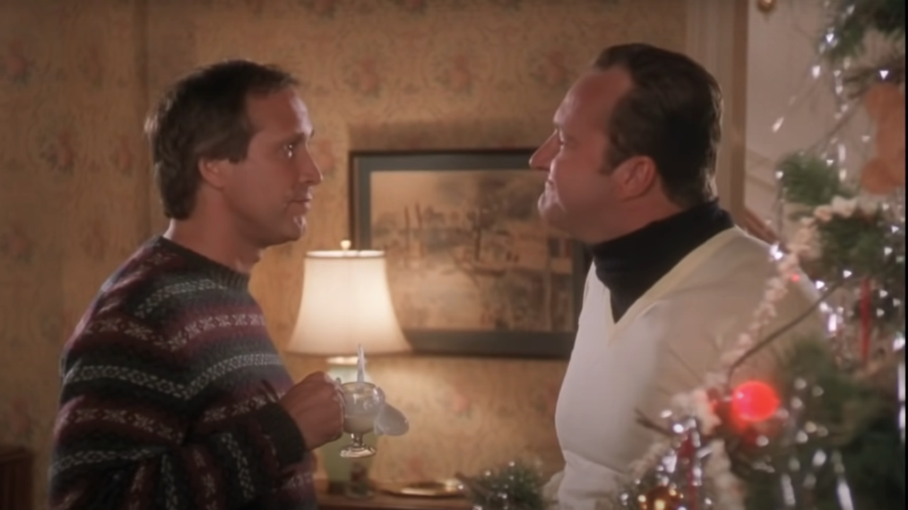 Chevy Chase y Randy Quaid en las vacaciones navideñas de National Lampoon