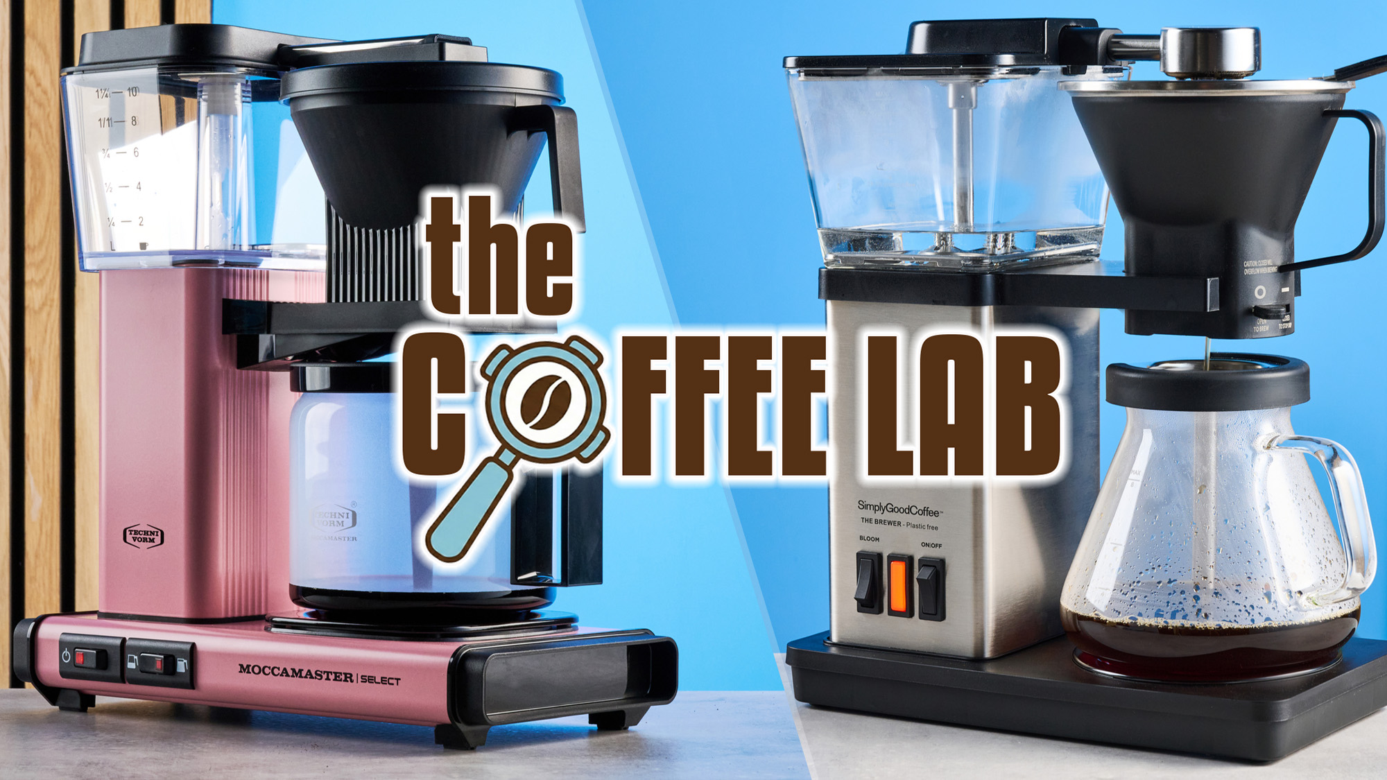 a side by side composition of the moccamaster kgbv select vs simply good coffee plastic free brewer
