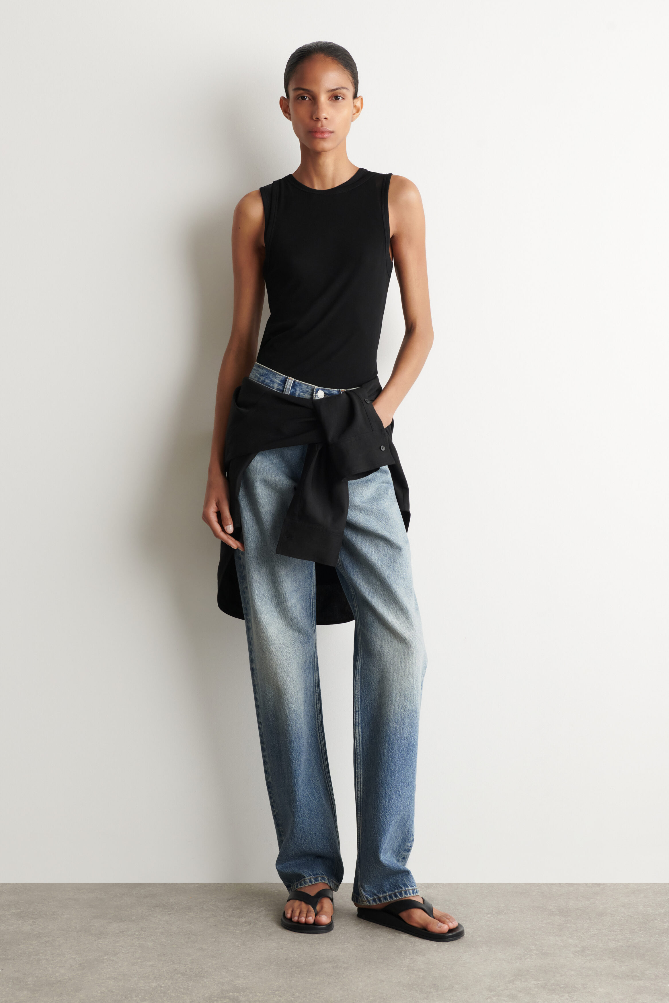 Chord Straight-Leg Jeans