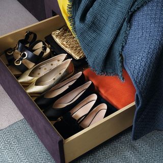 shoe storage drawer