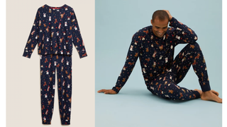 Christmas Eve box ideas - Santa Paws Family Pyjama Set