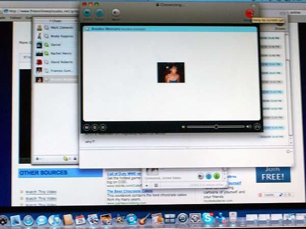 Skyping home to fans and friends a "Merry Christmas"