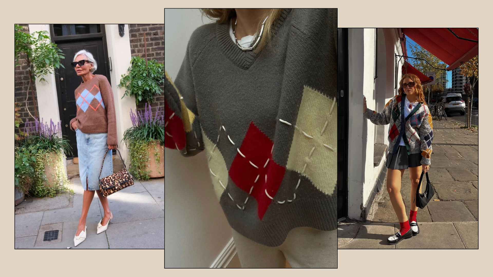 It's Offical—Argyle Knits Are on the Fashion Agenda For Autumn