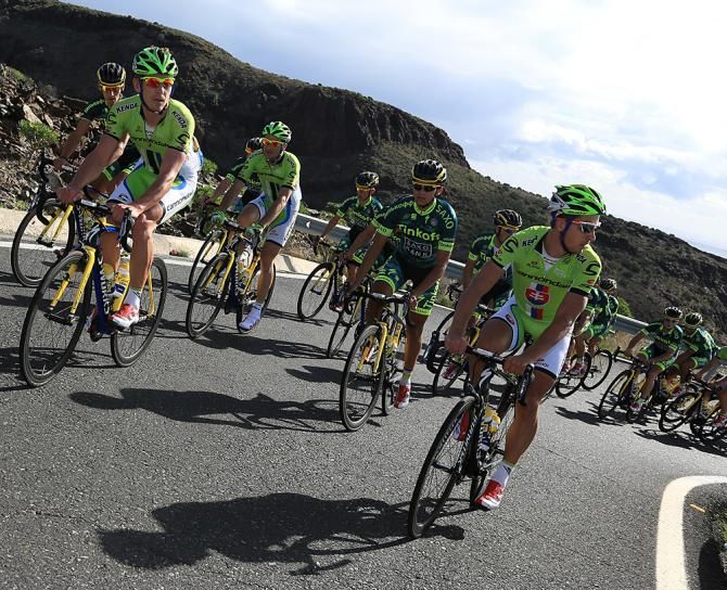 Cannondale riders unite with their new Tinkoff-Saxo teammates